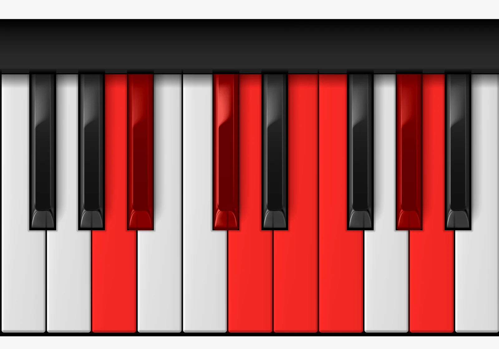 A Double Harmonic Scale on piano — A, Bb, C#, D, E, F, G#, A