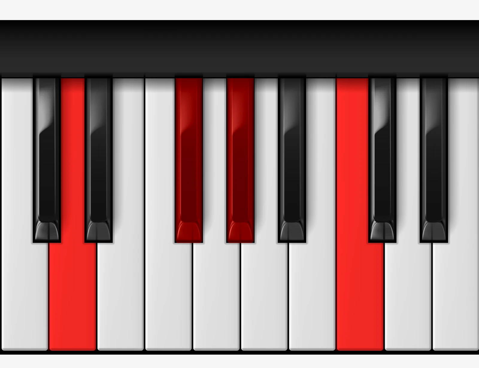 Ab 7♭5 piano chord, 2nd inversion — E♭♭, G♭, A♭, C
