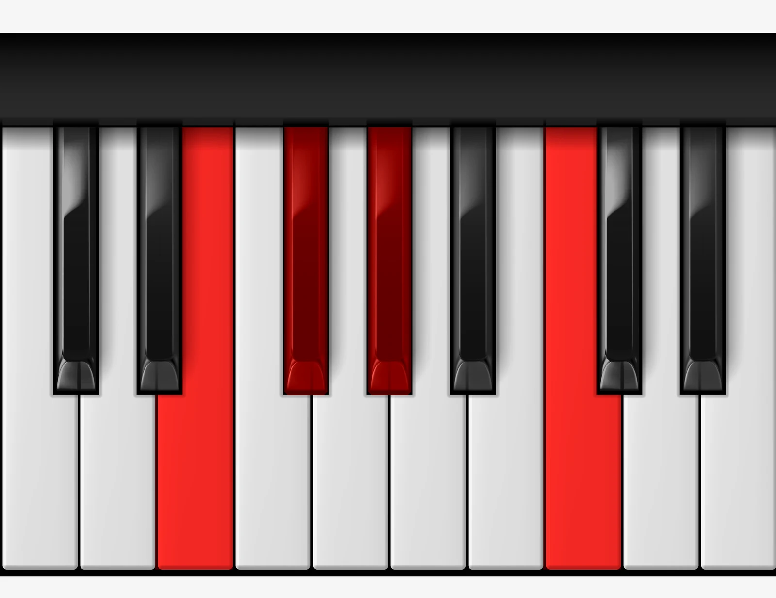Ab 7♯5 piano chord, 2nd inversion — E, G♭, A♭, C