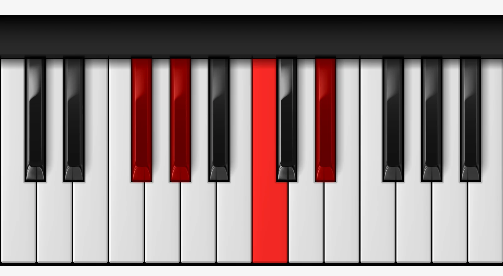 Ab Dominant 7th piano chord, 3rd inversion — G♭, A♭, C, E♭
