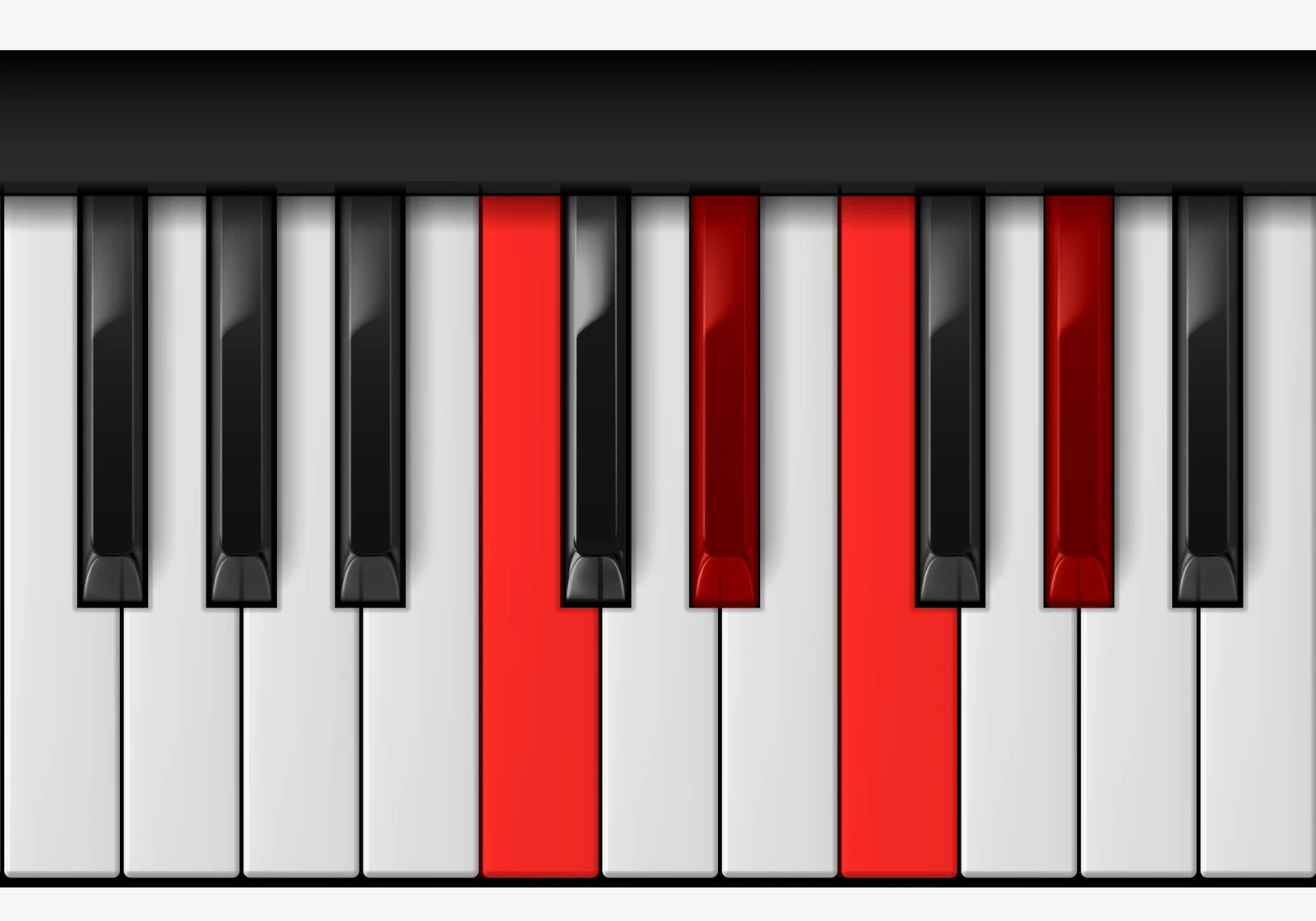 Ab Major 6 piano chord, 1st inversion — C, E♭, F, A♭