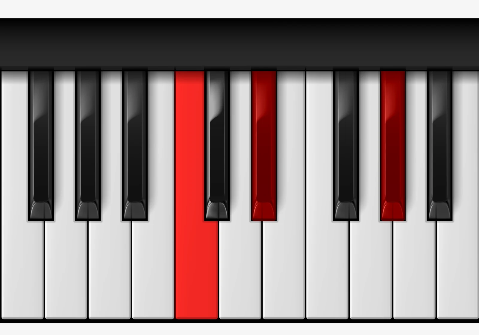 Ab Major piano chord, 1st inversion — C, E♭, A♭