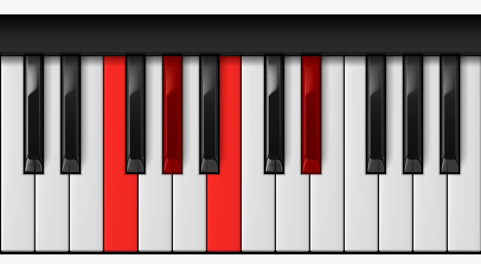 Ab Minor 6th piano chord, 3rd inversion — F, A♭, C♭, E♭