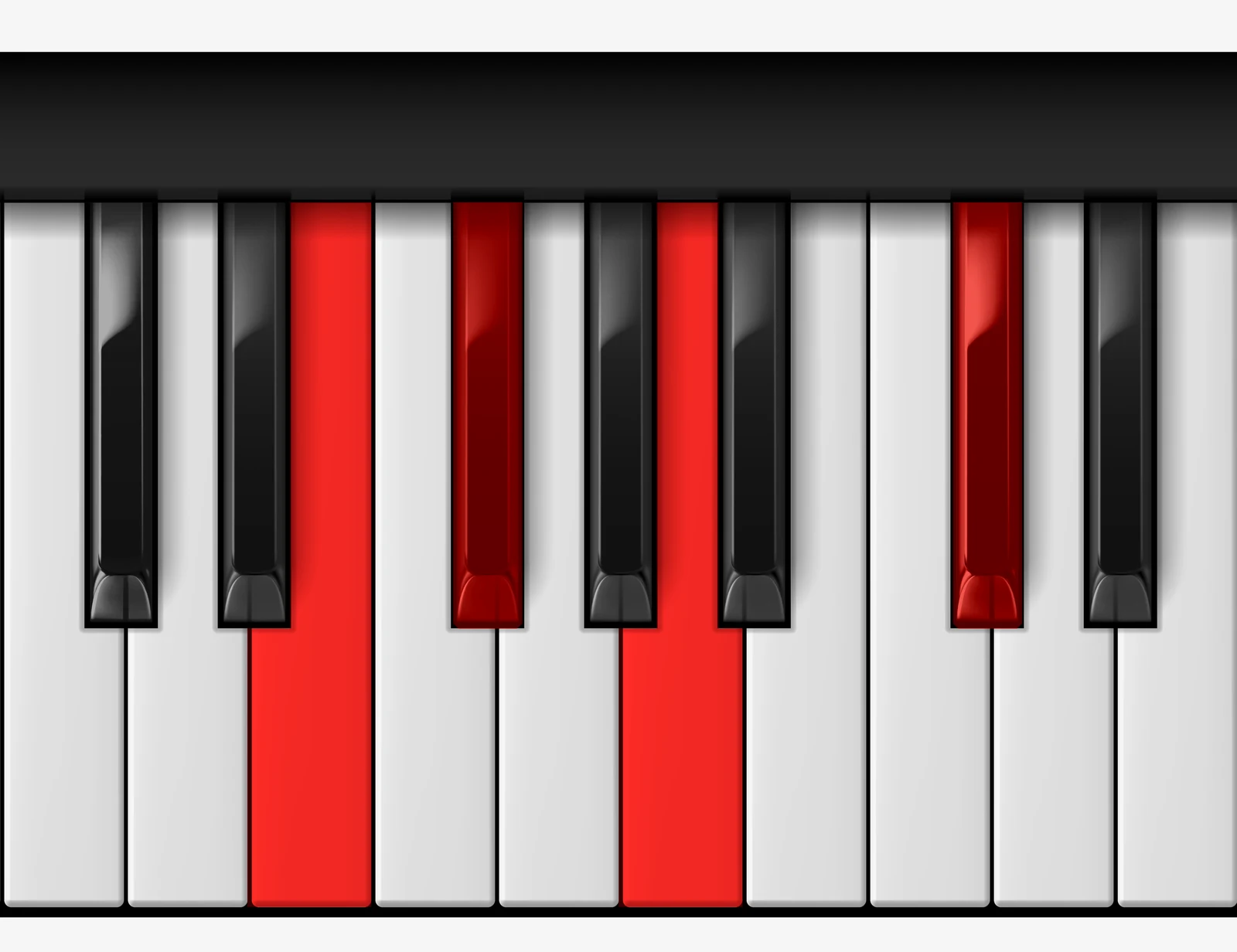 A Major 6 piano chord, 2nd inversion — E, F♯, A, C♯