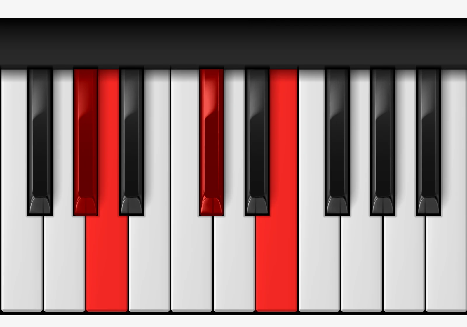 A Major 7th piano chord, 3rd inversion — G♯, A, C♯, E