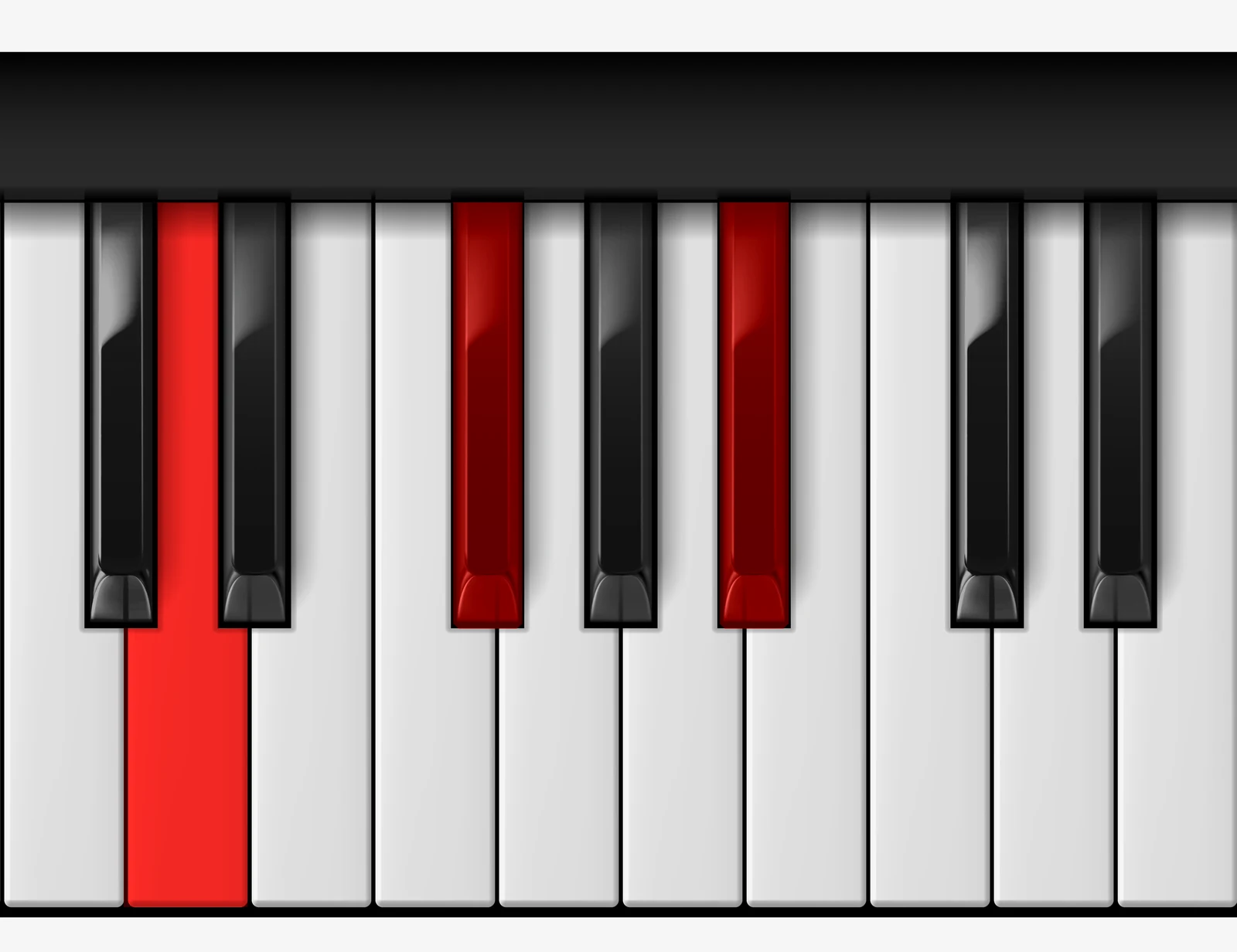 A# Augmented piano chord, 1st inversion — Cx, Ex, A♯