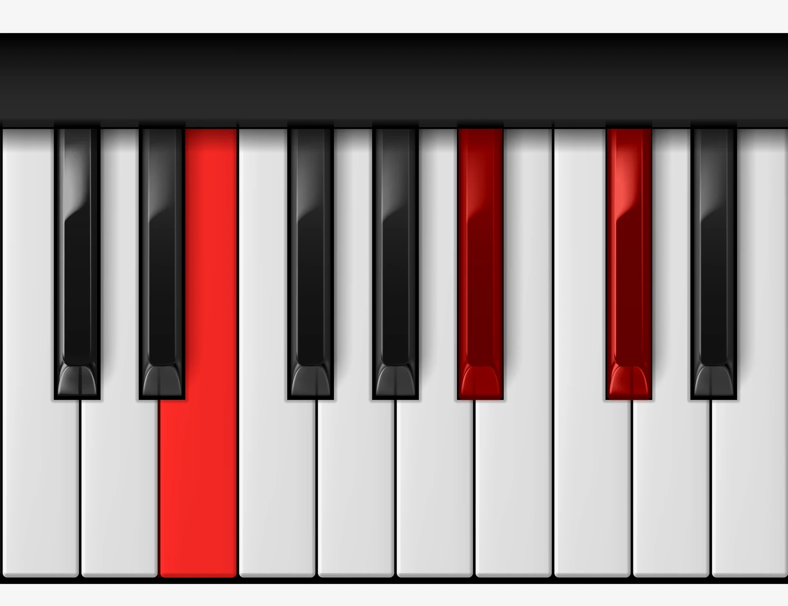 A# Diminished piano chord, 2nd inversion — E, A♯, C♯