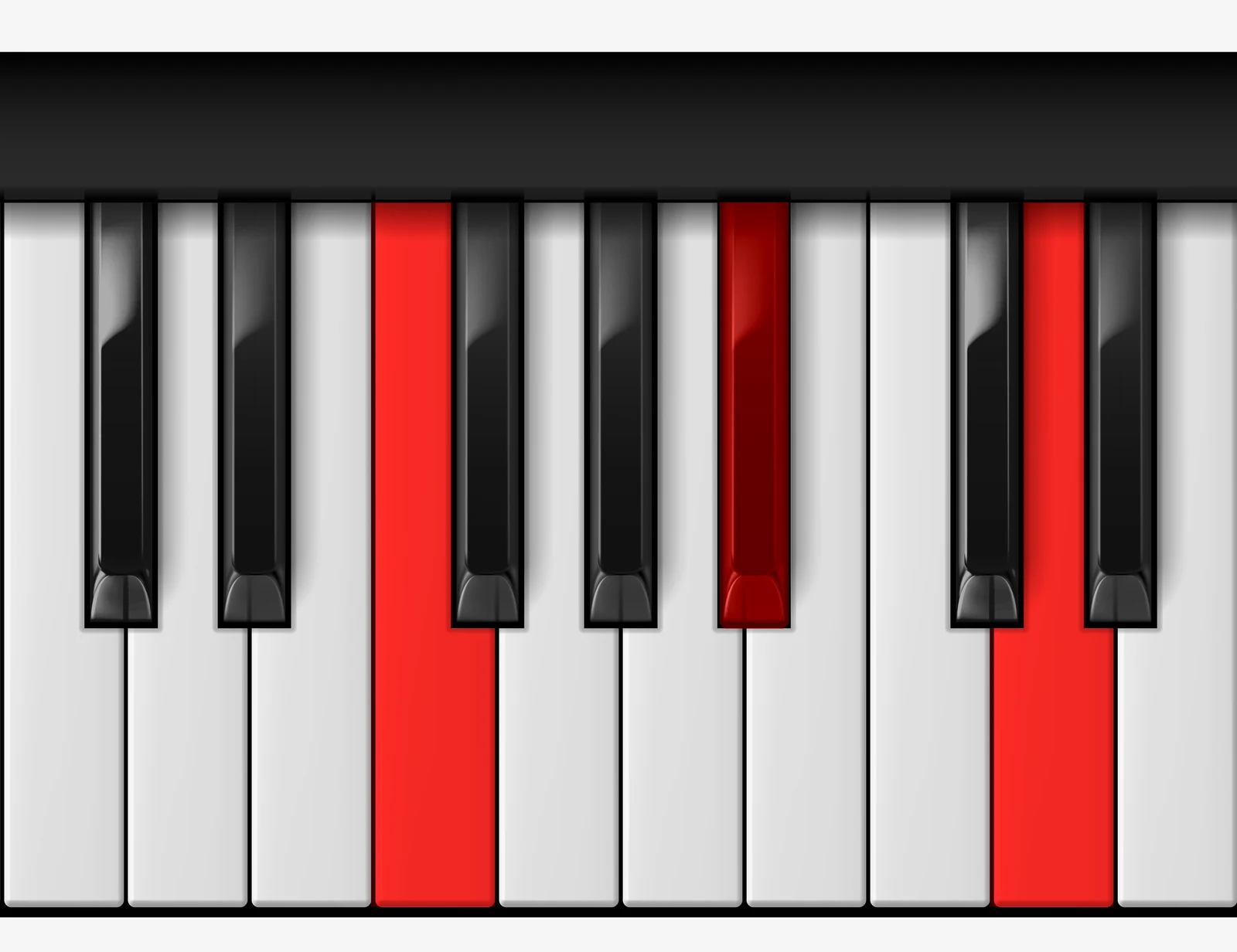 A# Major piano chord, 2nd inversion — E♯, A♯, Cx