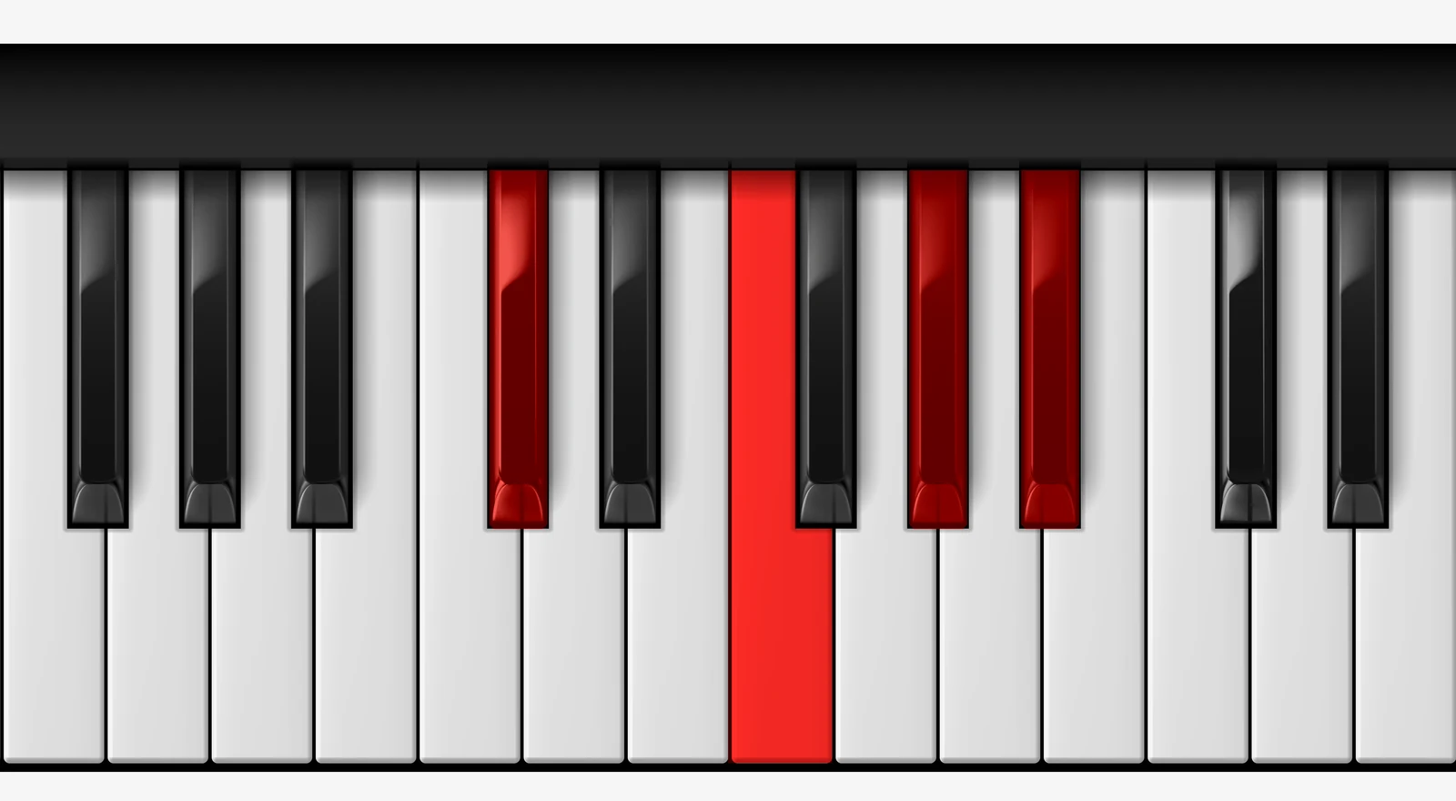 A# Minor 7th piano chord, 1st inversion — C♯, E♯, G♯, A♯