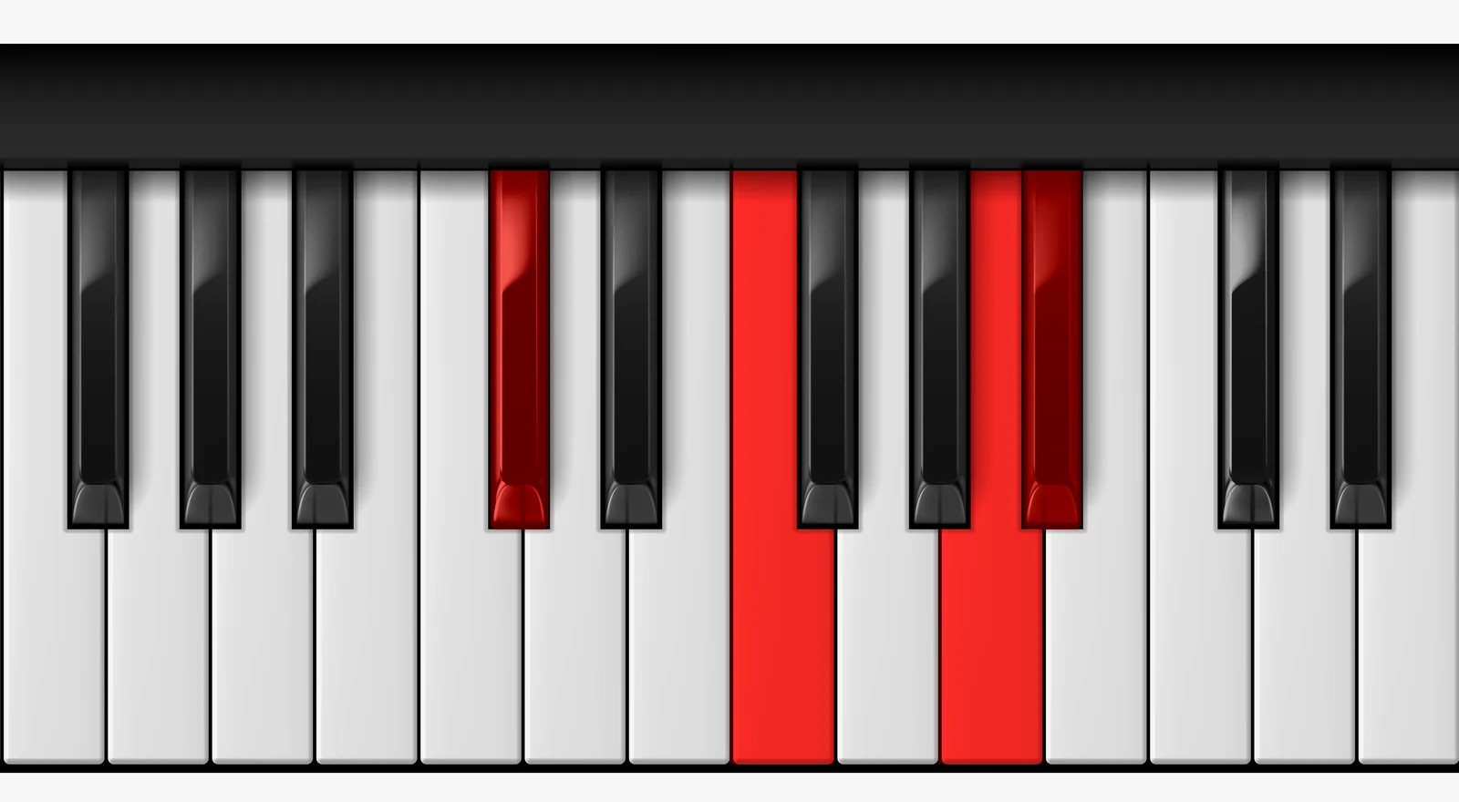 A# Minor Major 7th piano chord, 1st inversion — C♯, E♯, Gx, A♯