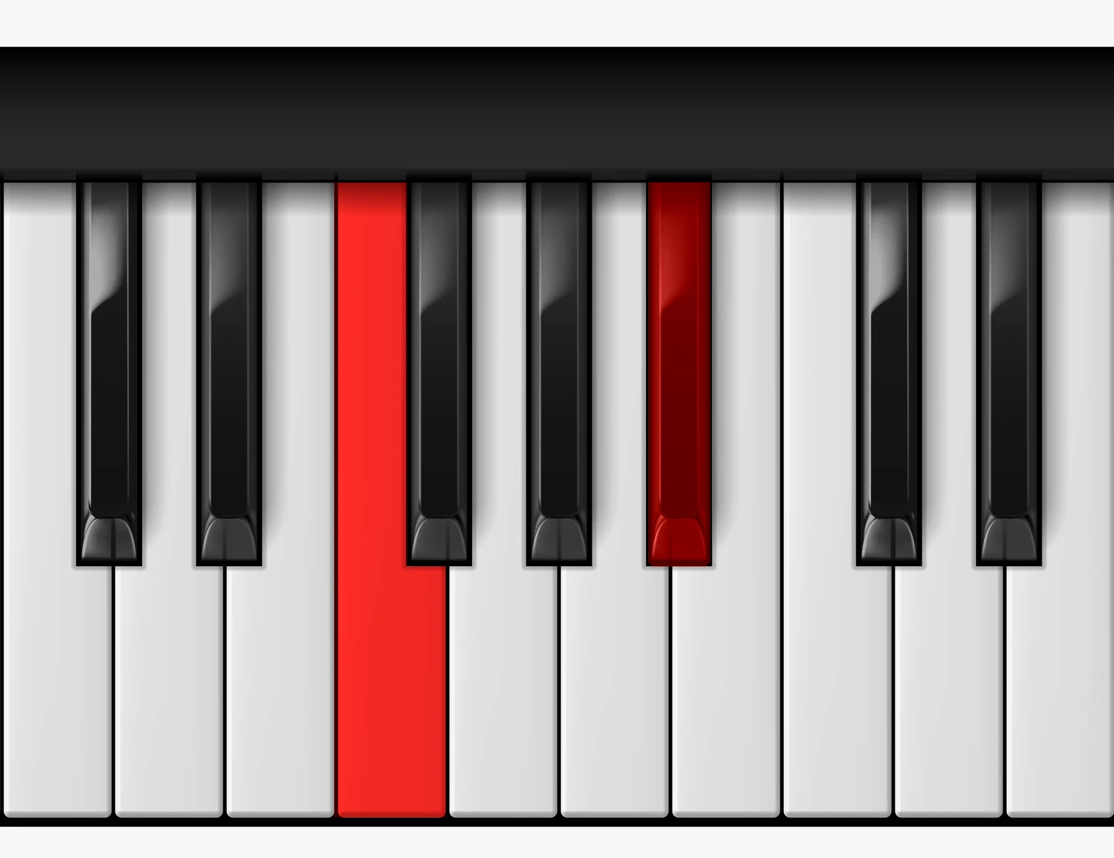 A# Power piano chord, 1st inversion — E♯, A♯
