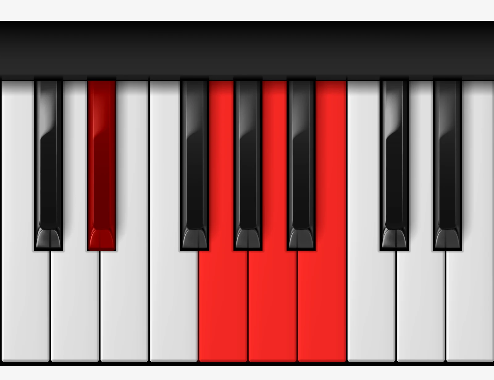 B Augmented 7th piano chord, 1st inversion — D♯, Fx, A, B