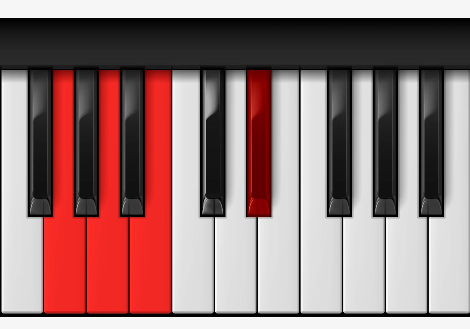 B Augmented 7th piano chord, 2nd inversion — Fx, A, B, D♯