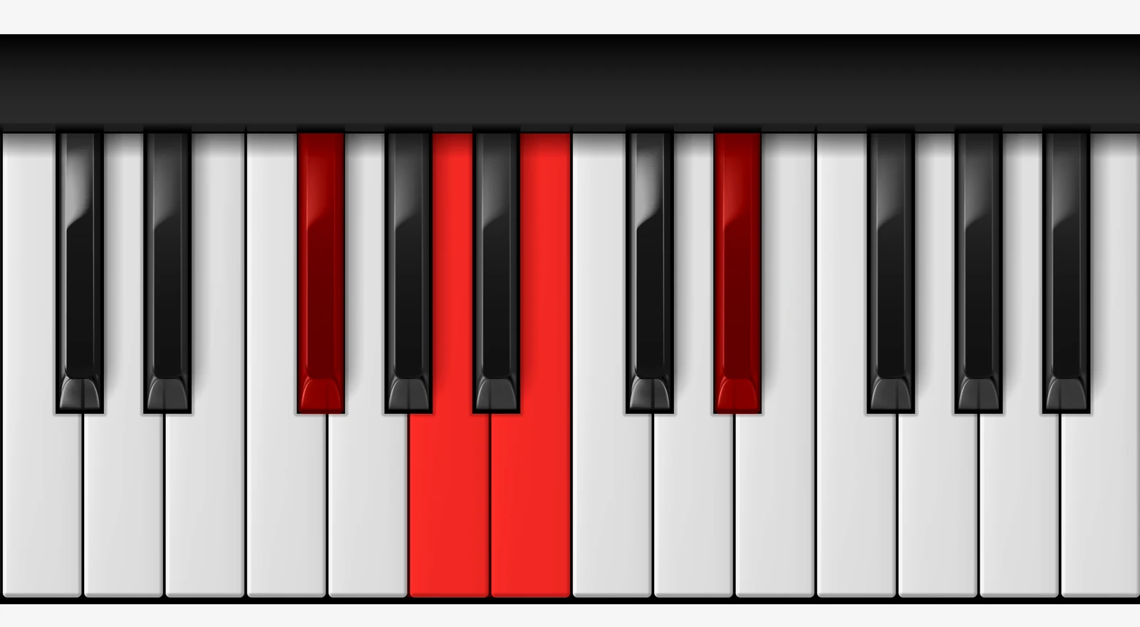 B Dominant 7th piano chord, 2nd inversion — F♯, A, B, D♯