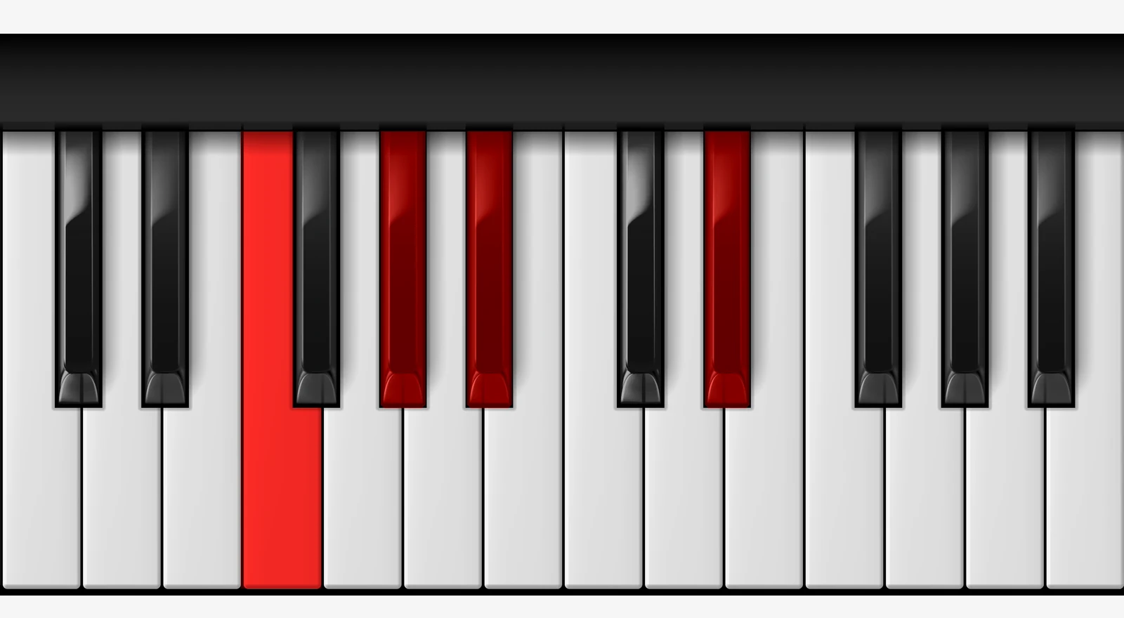Bb 7sus4 piano chord, 2nd inversion — F, A♭, B♭, E♭