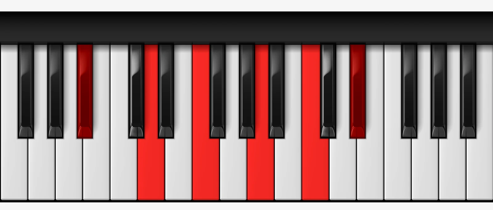 Bb Major 11th piano chord, root position — Bb, D, F, A, C, Eb
