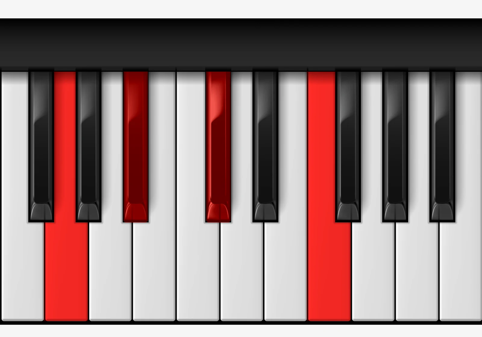 Bb Minor 6th piano chord, 3rd inversion — G, B♭, D♭, F