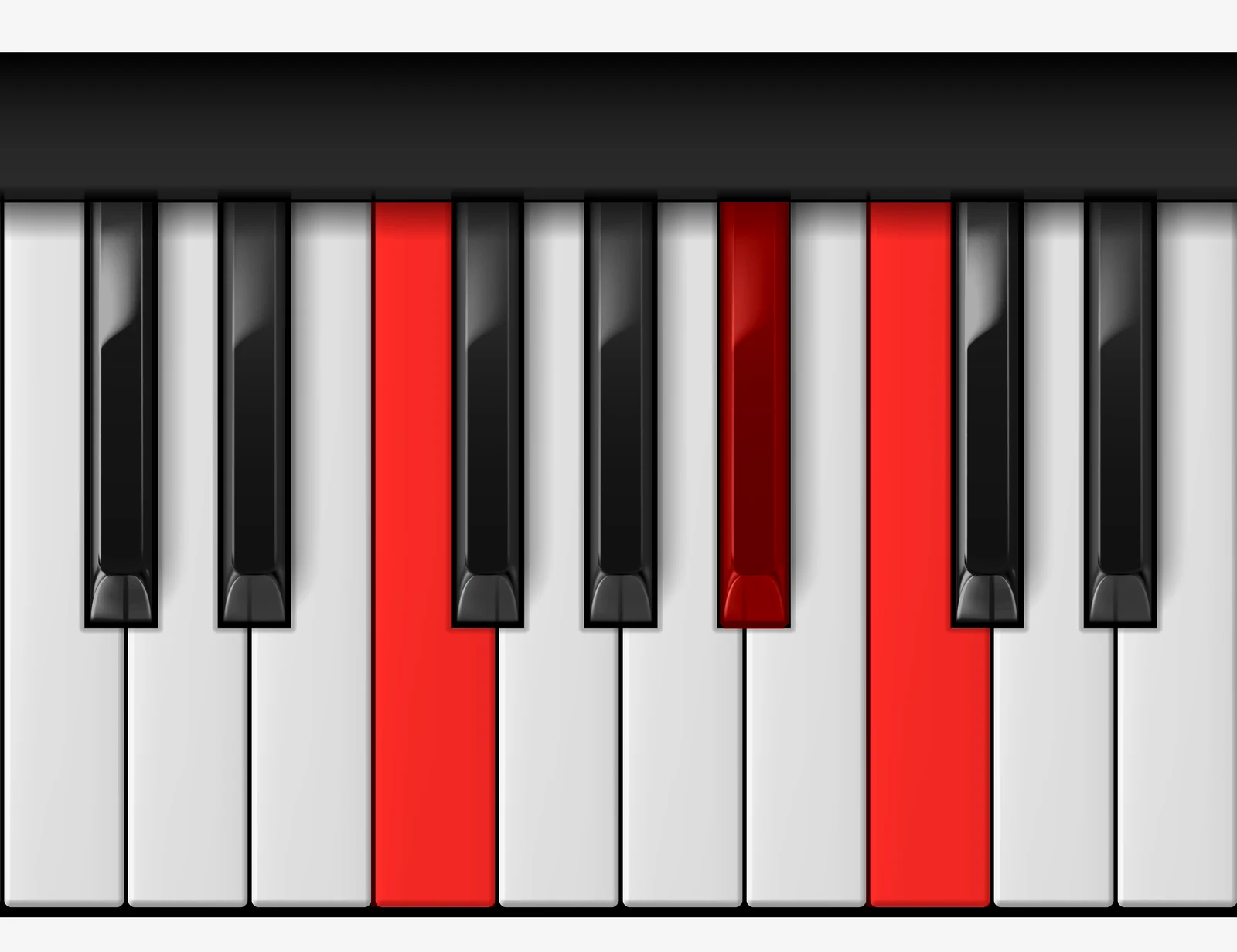 Bb Suspended 2nd piano chord, 2nd inversion — F, B♭, C