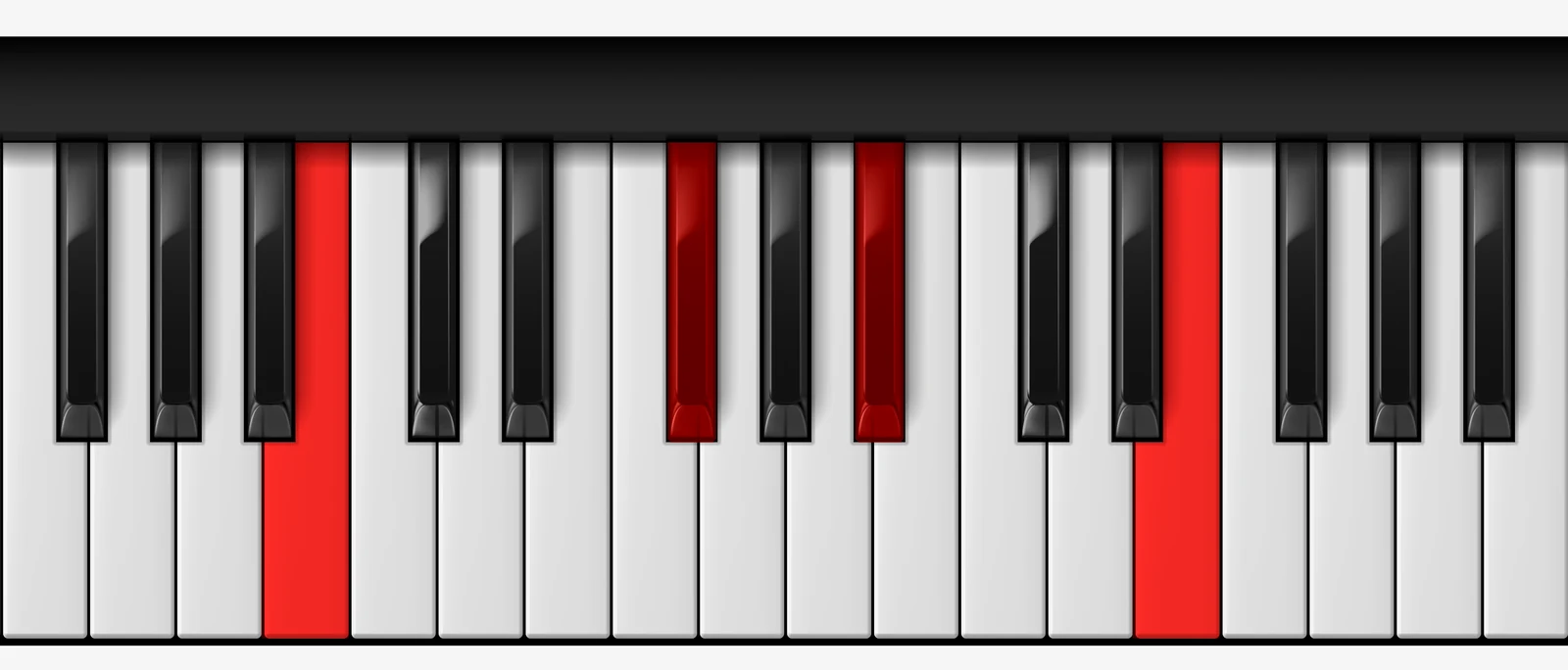 Cb 7♭5 piano chord, 2nd inversion — G♭♭, B♭♭, C♭, E♭