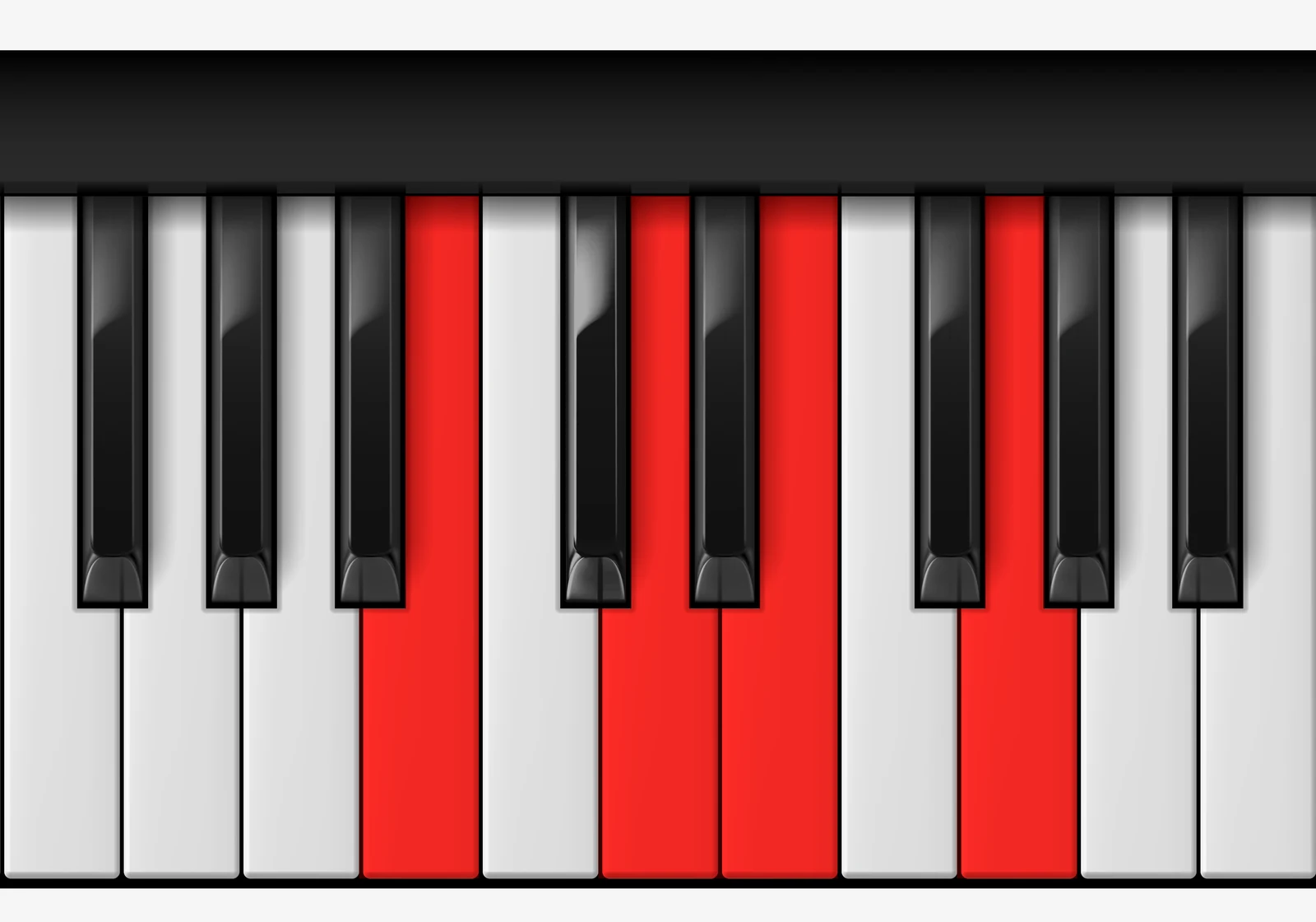 Cb Add 9 piano chord, 3rd inversion — D♭, C♭, E♭, G♭