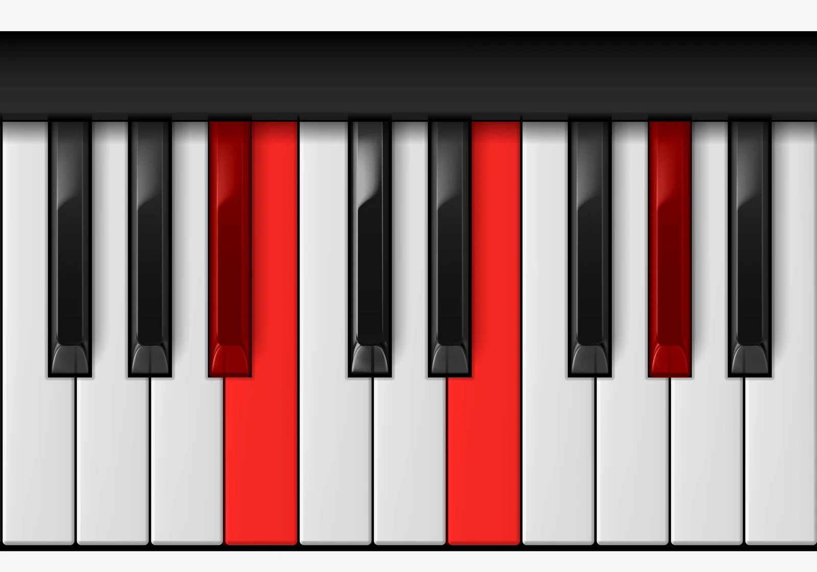 Cb Augmented 7th piano chord, 3rd inversion — B♭♭, C♭, E♭, G