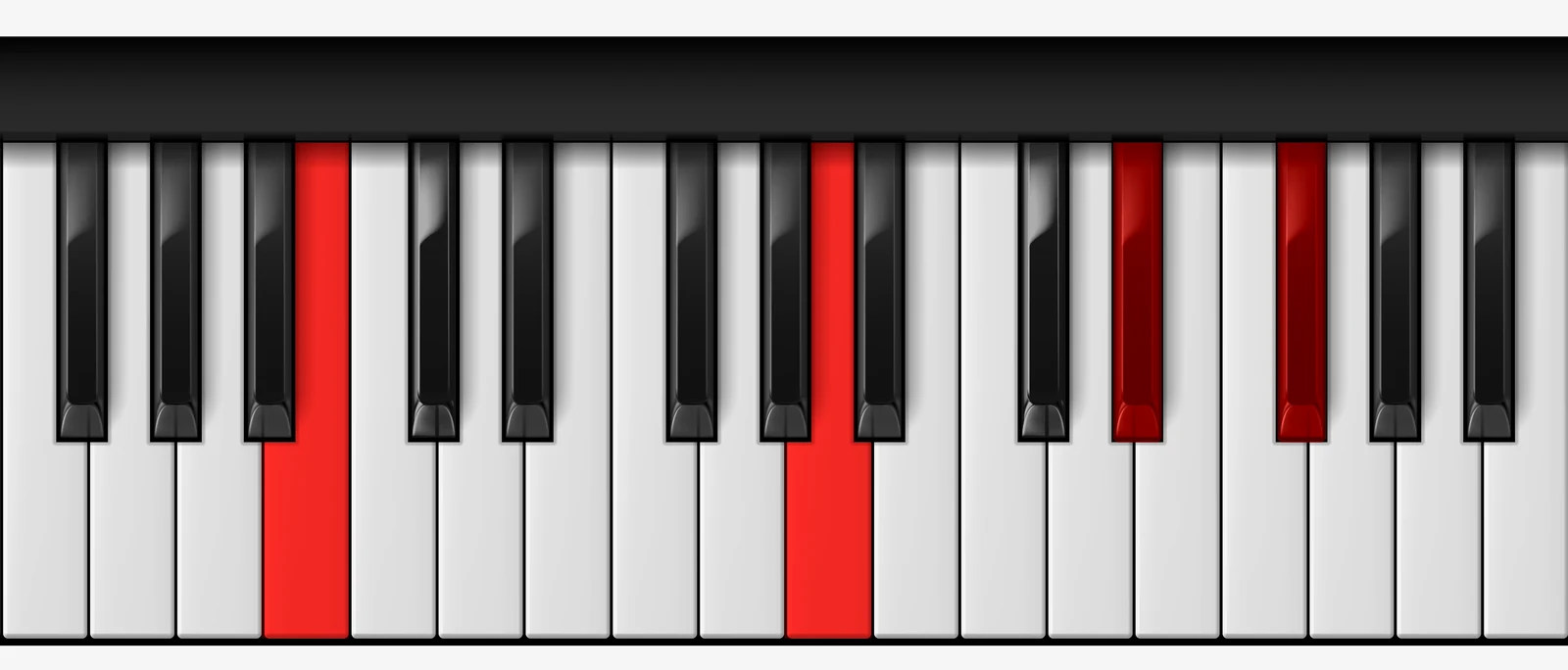 Cb Diminished 7th piano chord, 2nd inversion — G♭♭, A♭, C♭, E♭♭