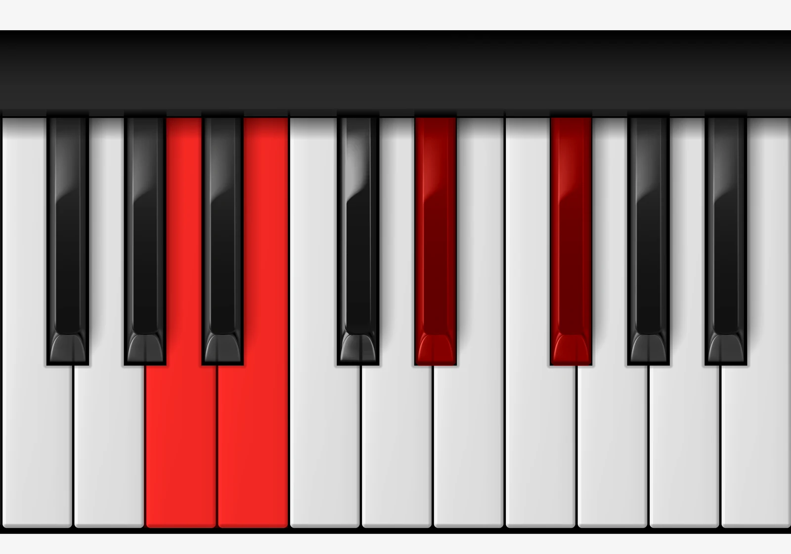Cb Diminished 7th piano chord, 3rd inversion — A♭, C♭, E♭♭, G♭♭
