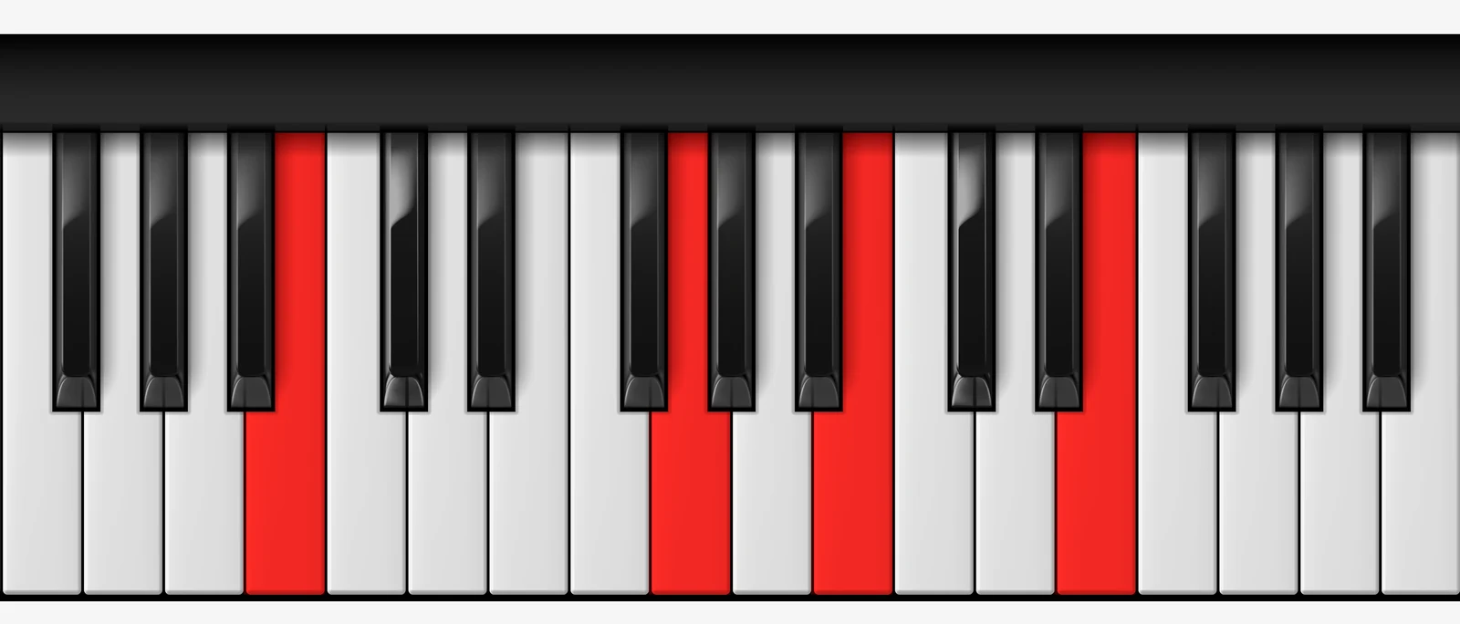 Cb Major 7th piano chord, 1st inversion — E♭, G♭, B♭, C♭