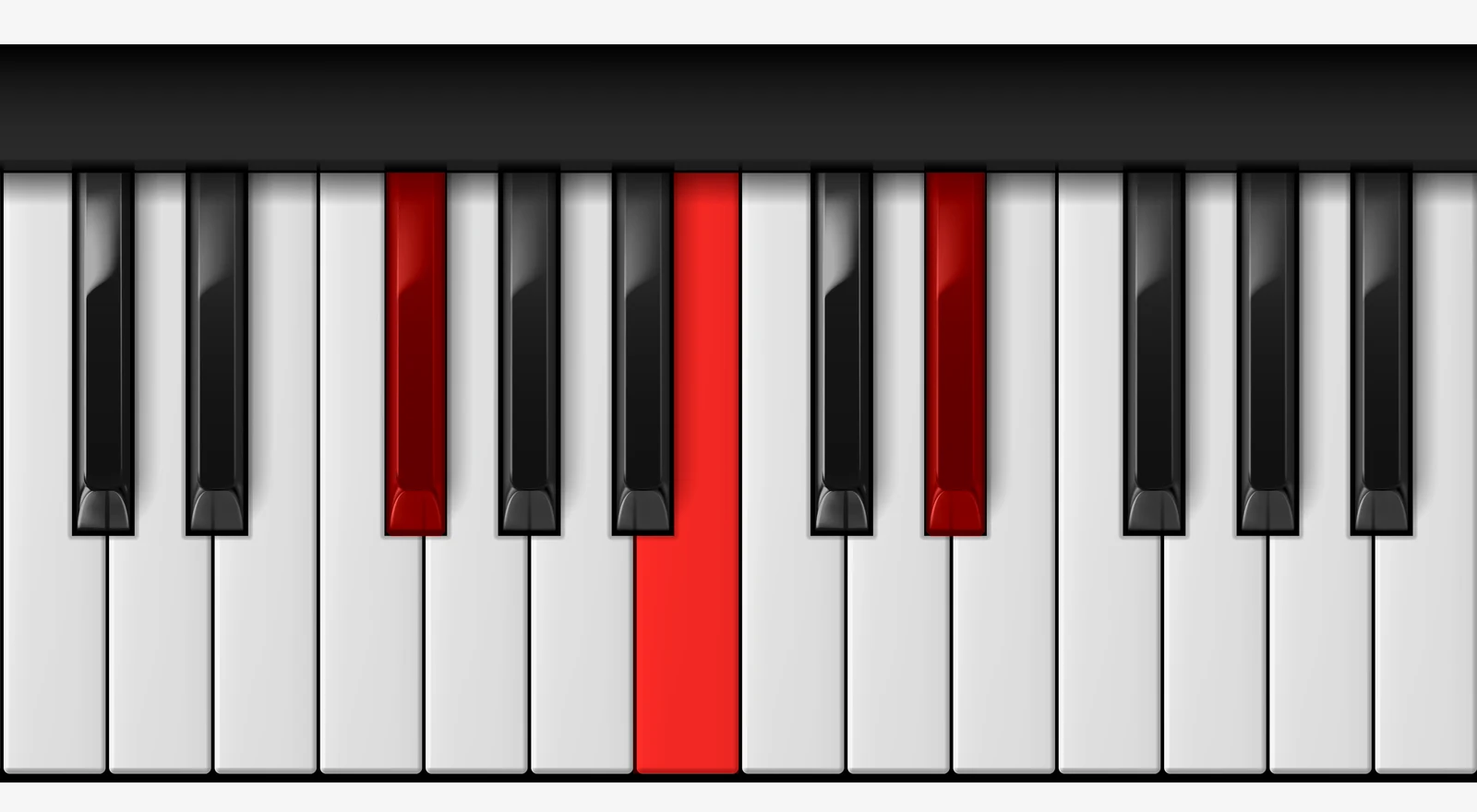 Cb Major piano chord, 2nd inversion — G♭, C♭, E♭