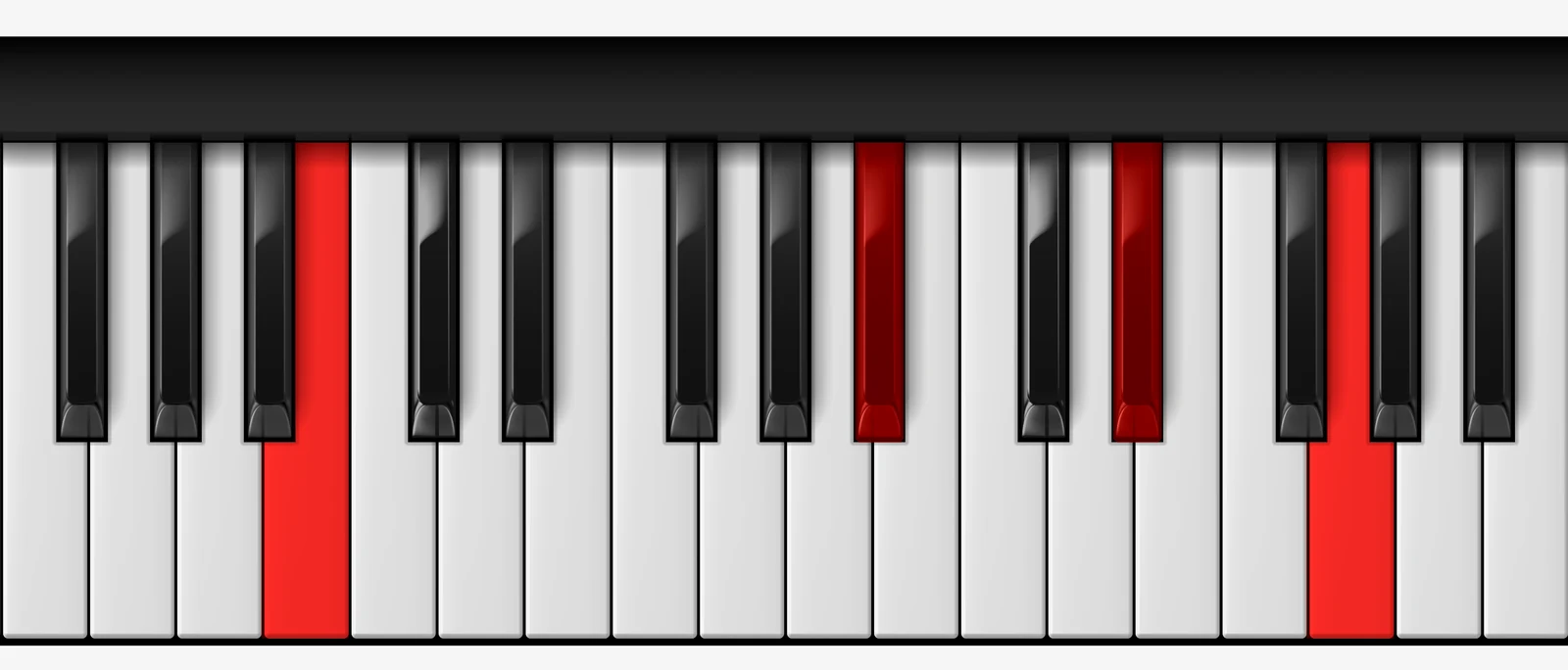 Cb Minor 7th piano chord, 2nd inversion — G♭, B♭♭, C♭, E♭♭