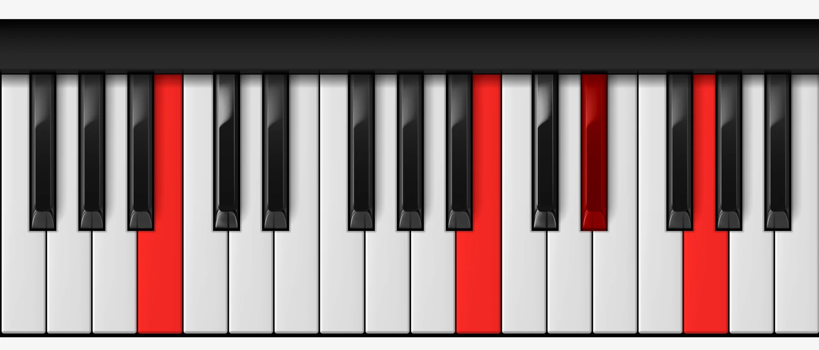 Cb Minor Major 7th piano chord, 2nd inversion — G♭, B♭, C♭, E♭♭