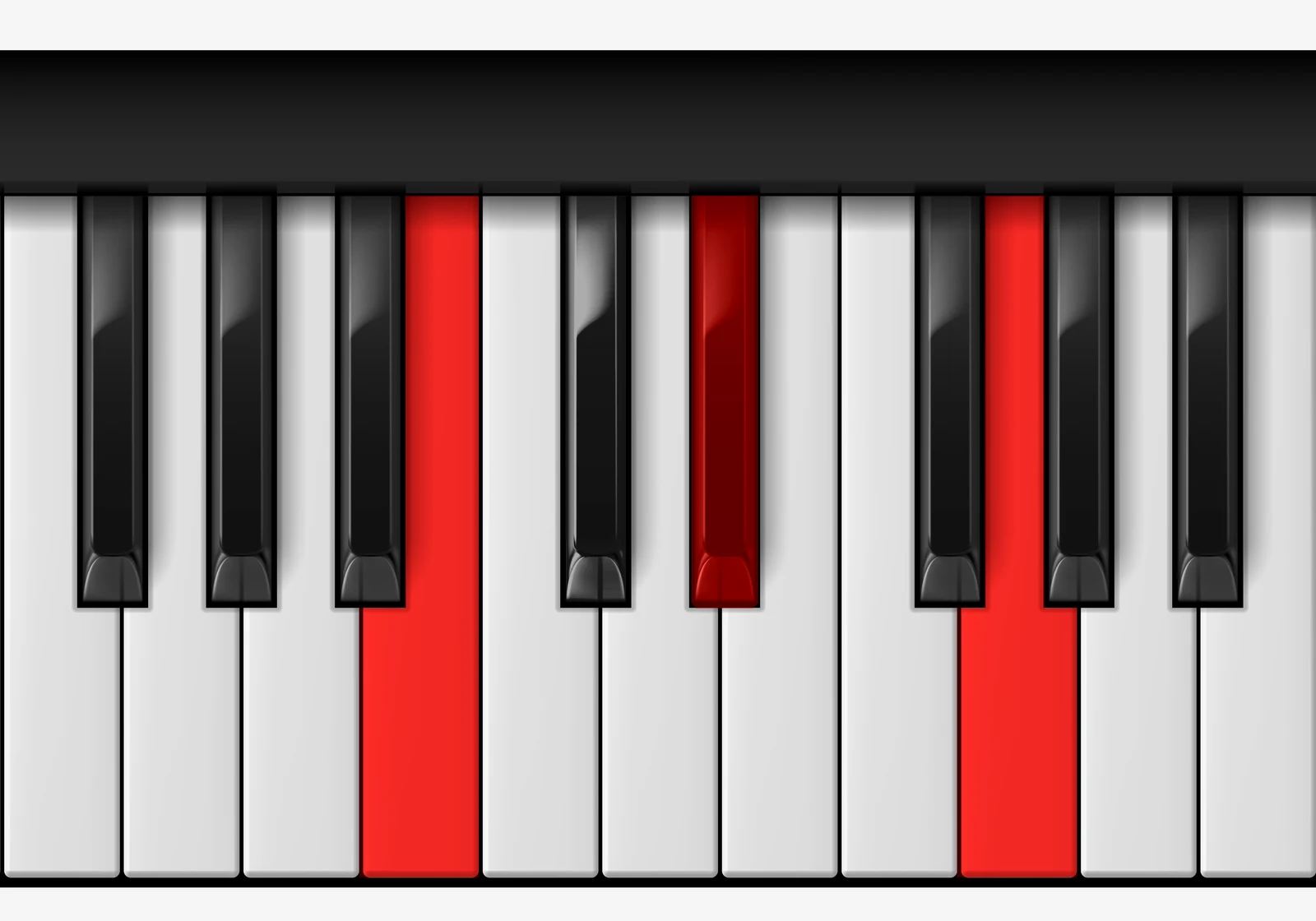 Cb Minor Major 7th piano chord, 3rd inversion — B♭, C♭, E♭♭, G♭