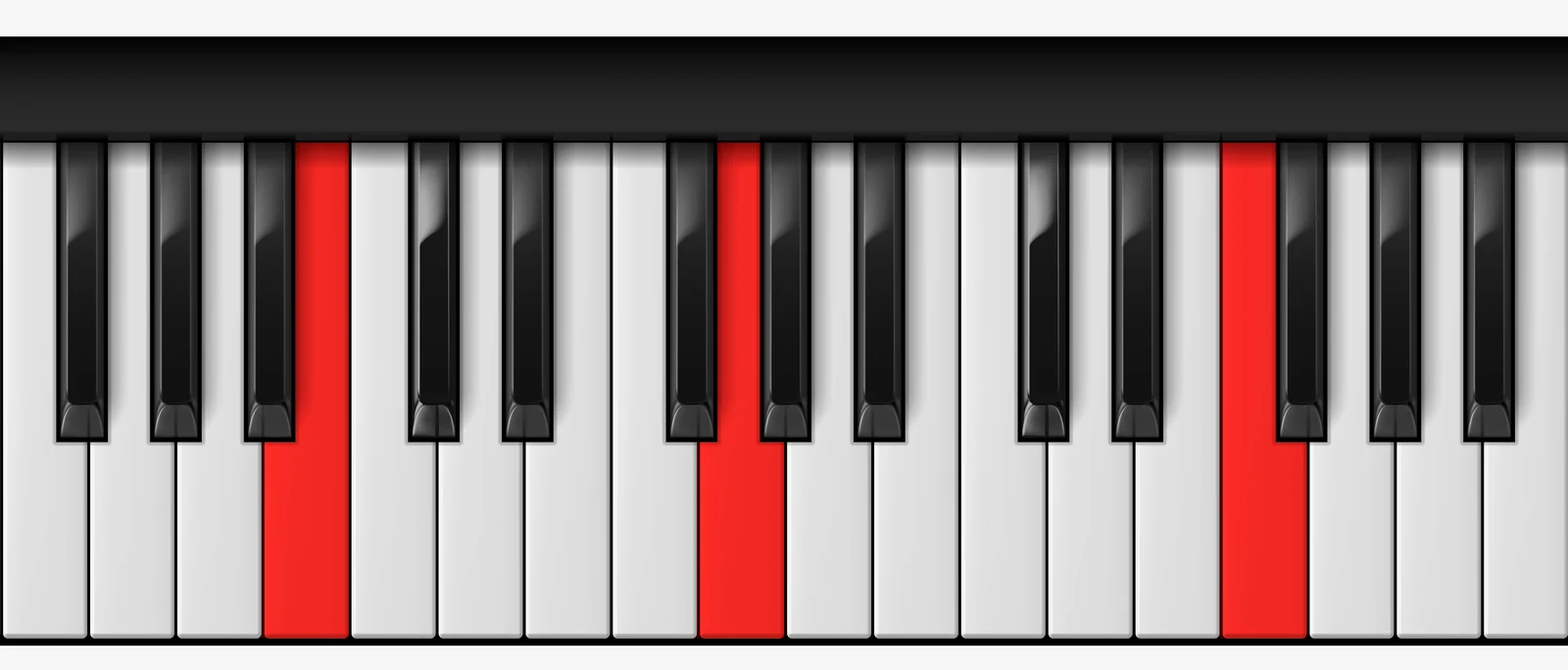 Cb Suspended 4th piano chord, 1st inversion — F♭, G♭, C♭