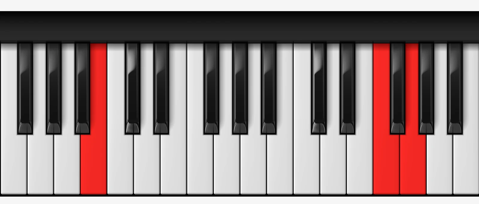 Cb Suspended 4th piano chord, 2nd inversion — G♭, C♭, F♭