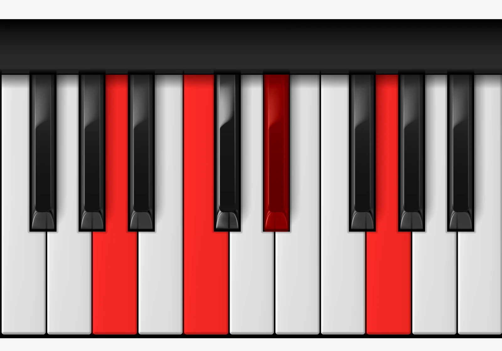C Minor 6th piano chord, 3rd inversion — A, C, Eb, G