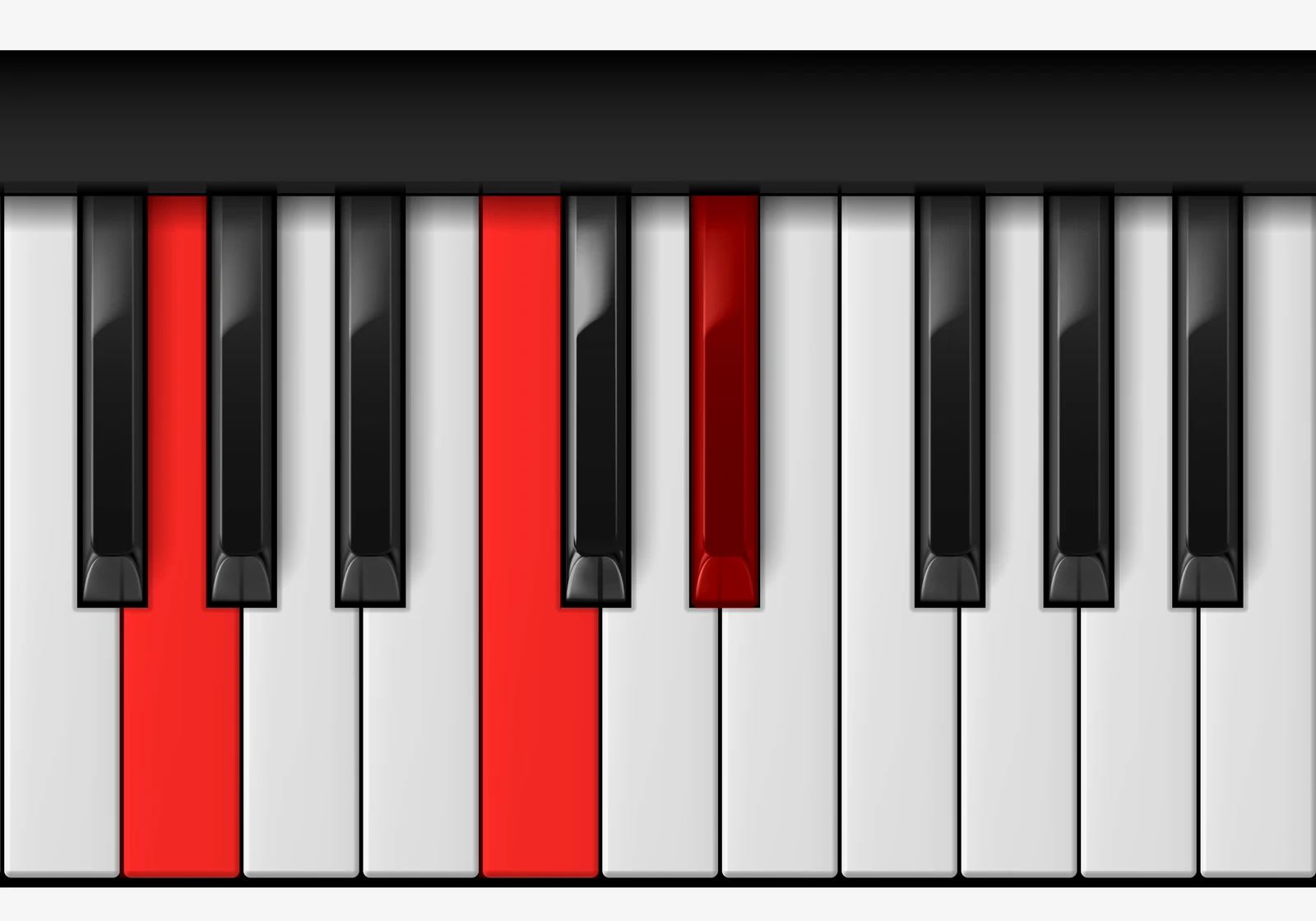 C Minor piano chord, 2nd inversion — G, C, E♭