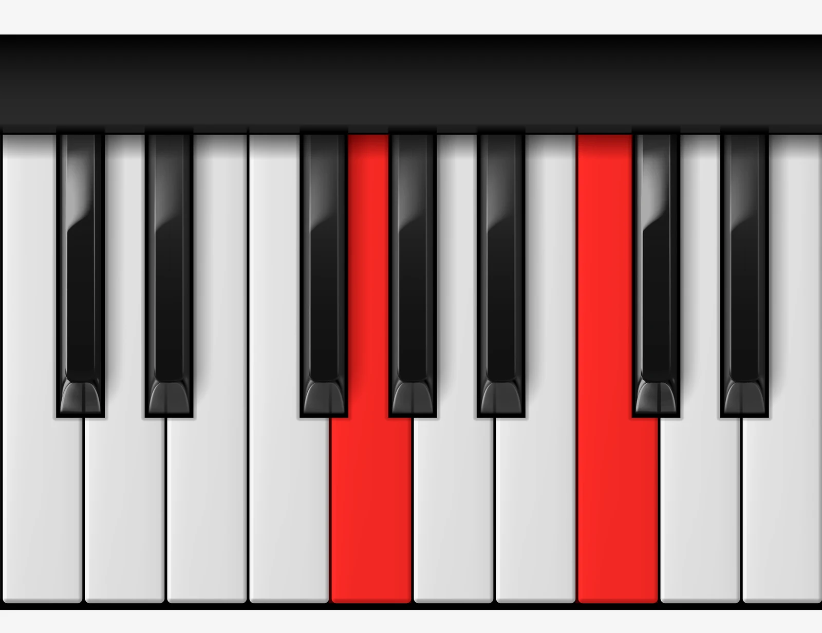 C Power piano chord, 1st inversion — G, C