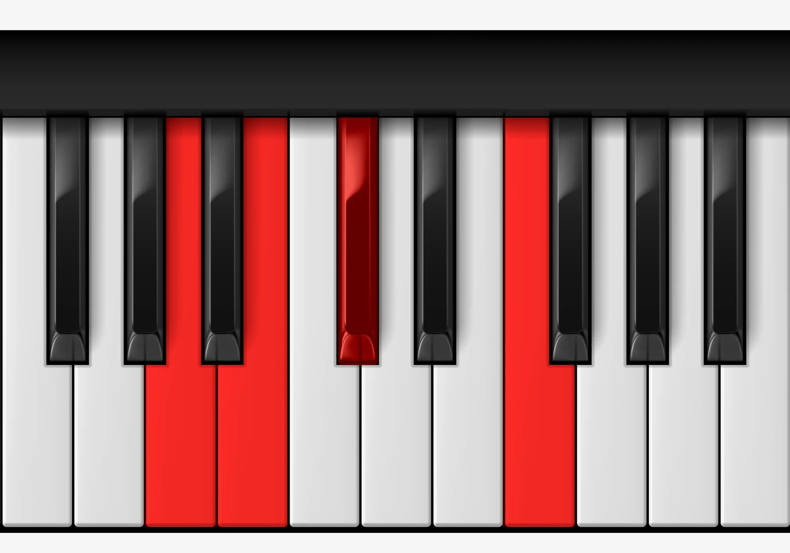 C# 7♯5 piano chord, 2nd inversion — Gx, B, C♯, E♯