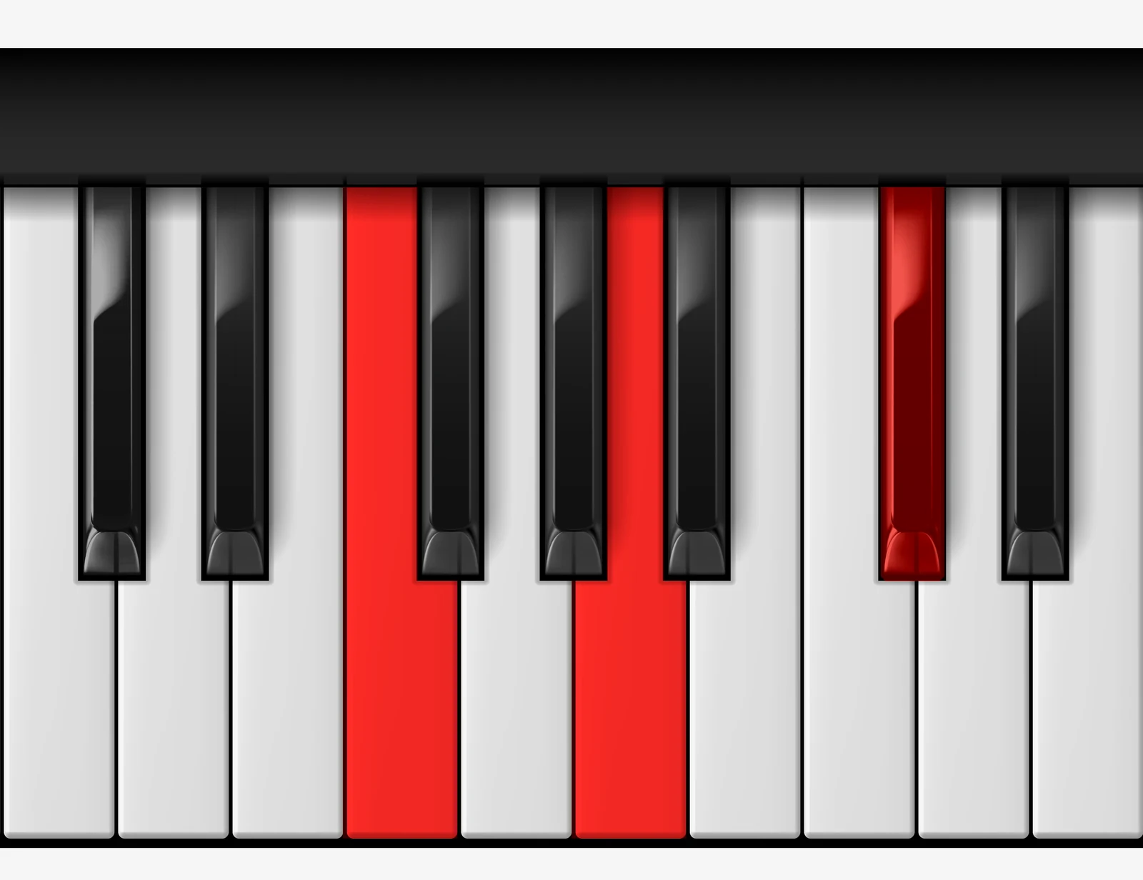 C# Augmented piano chord, 1st inversion — E♯, Gx, C♯