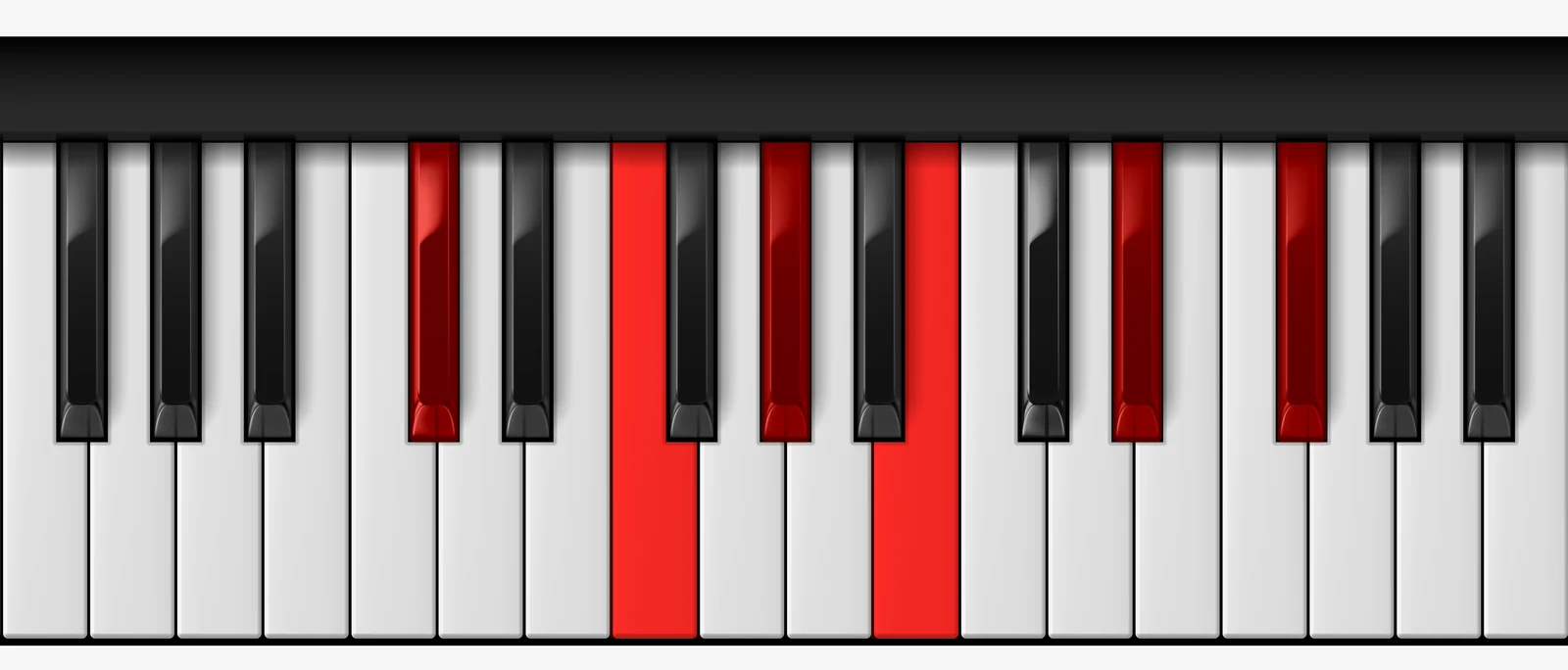C# Dominant 11th piano chord, root position — C#, F, G#, B, D#, F#