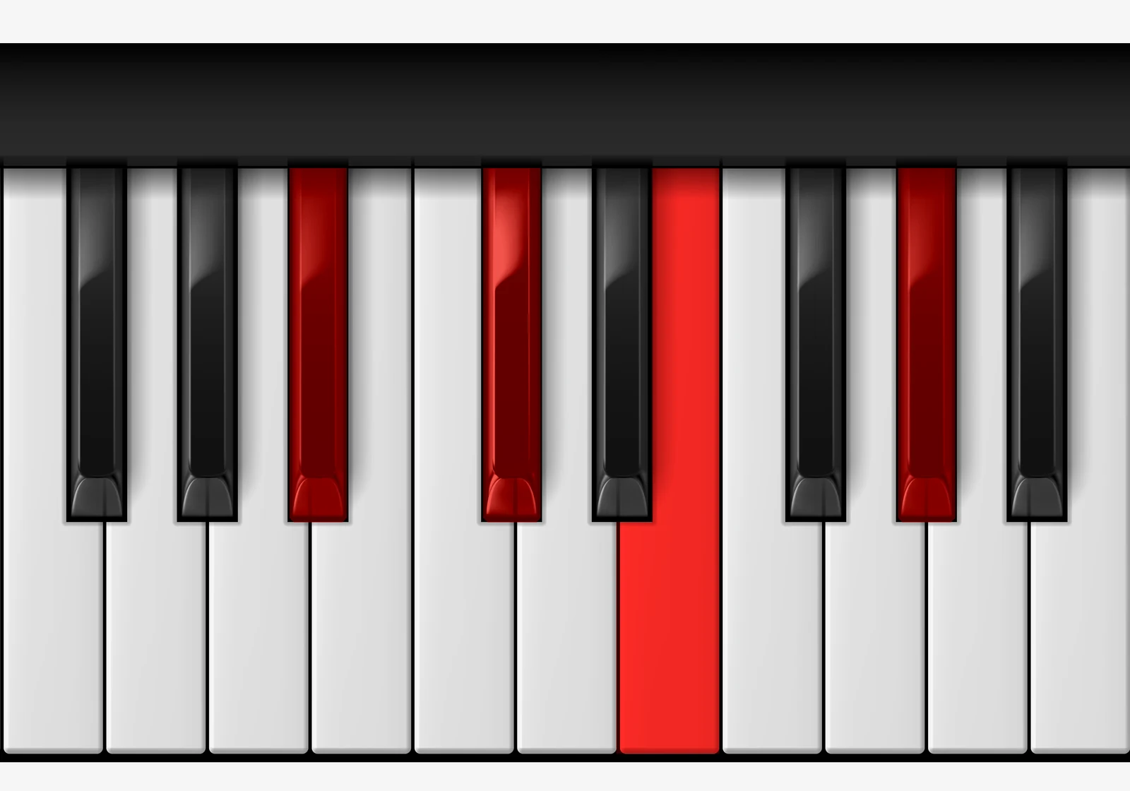 C# Minor 6th piano chord, 3rd inversion — A♯, C♯, E, G♯