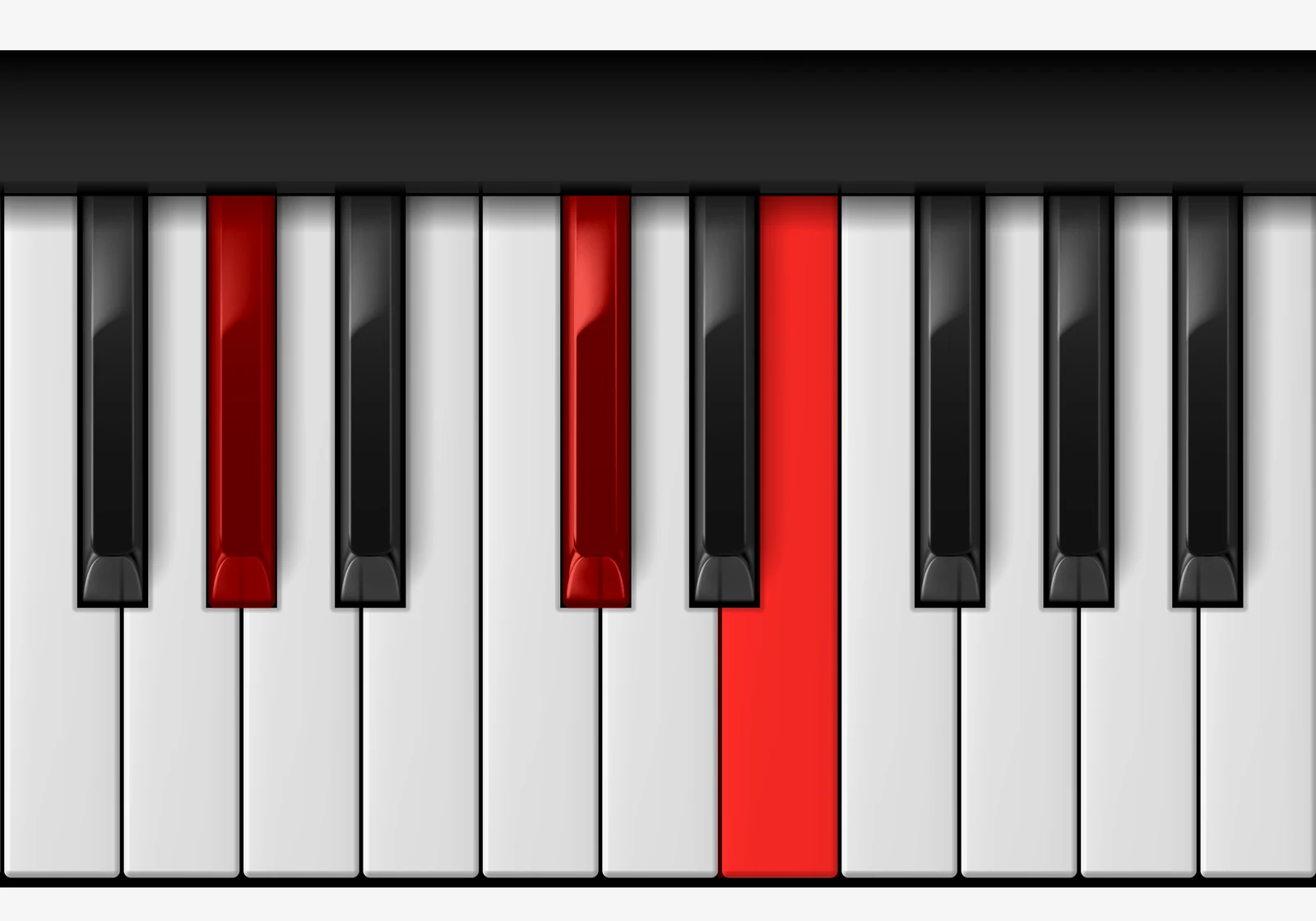 C# Minor piano chord, 2nd inversion — G♯, C♯, E