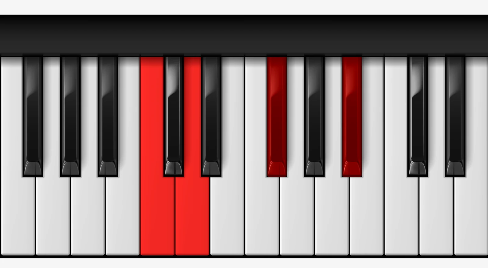 D 7♯5 piano chord, 3rd inversion — C, D, F♯, A♯