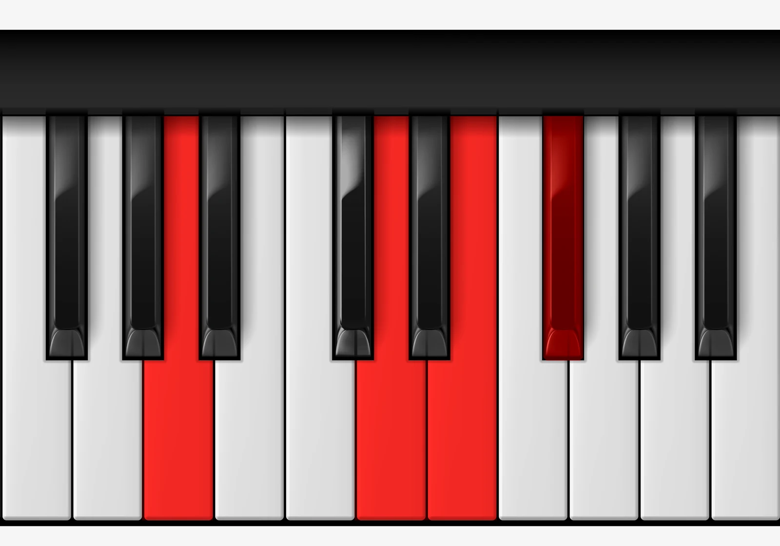 D Add 9 piano chord, 2nd inversion — A, D, E, F♯