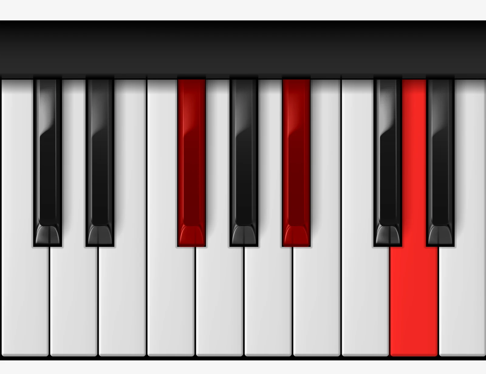 D Augmented piano chord, 1st inversion — F♯, A♯, D