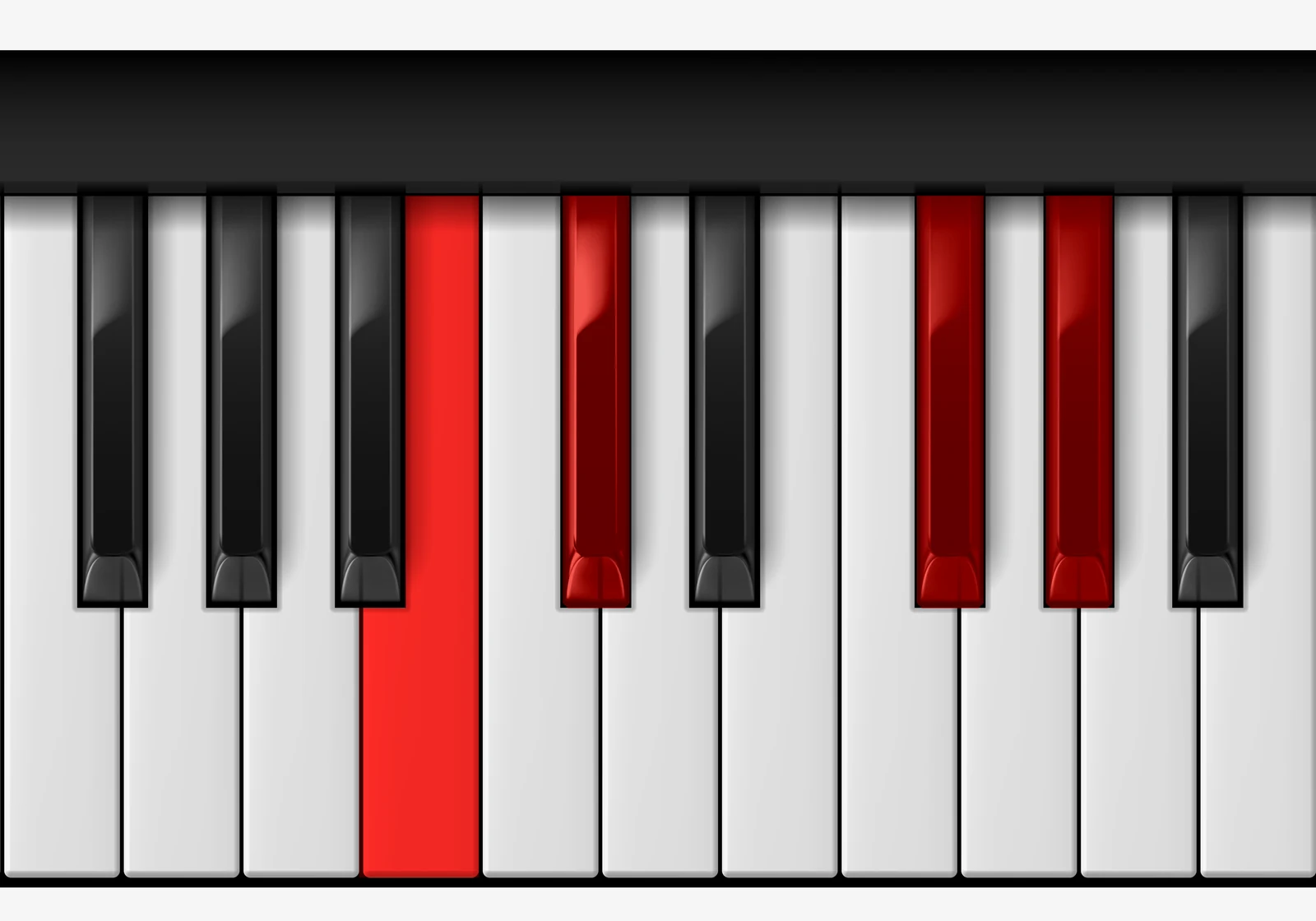 Db 7sus4 piano chord, 3rd inversion — C♭, D♭, G♭, A♭