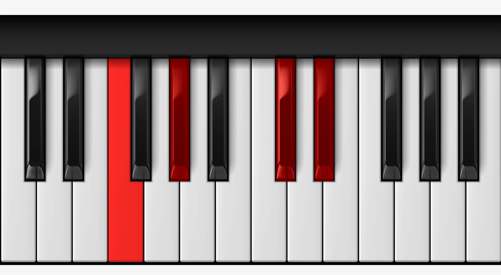 Db Add 9 piano chord, 1st inversion — F, A♭, D♭, E♭