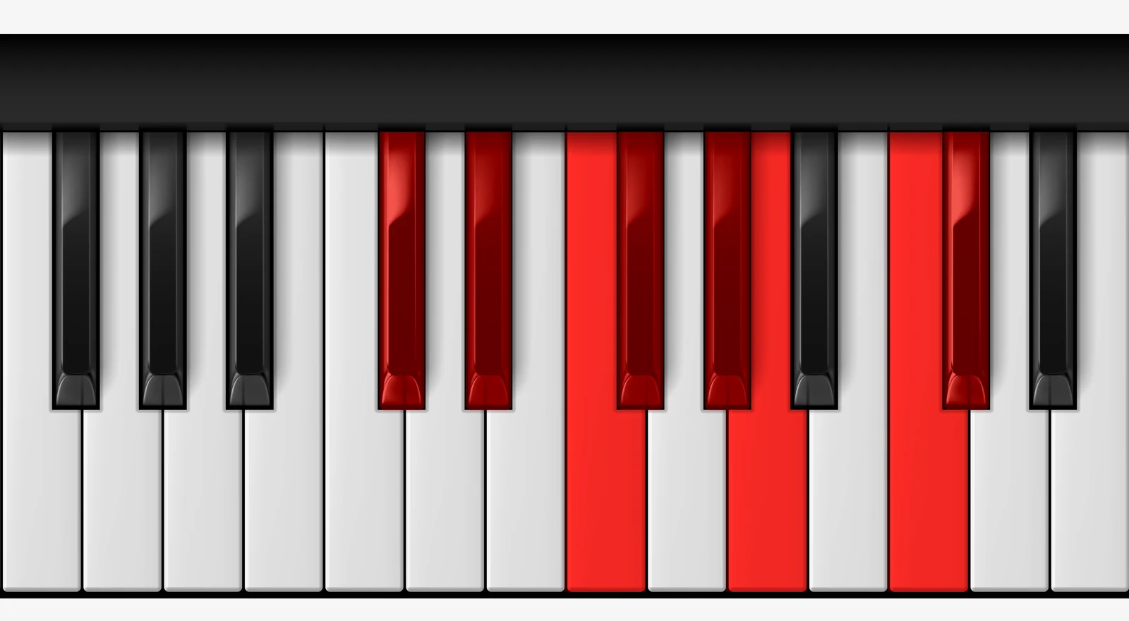 Db Harmonic Major Scale on piano — Db, Eb, F, Gb, Ab, Bbb, C, Db