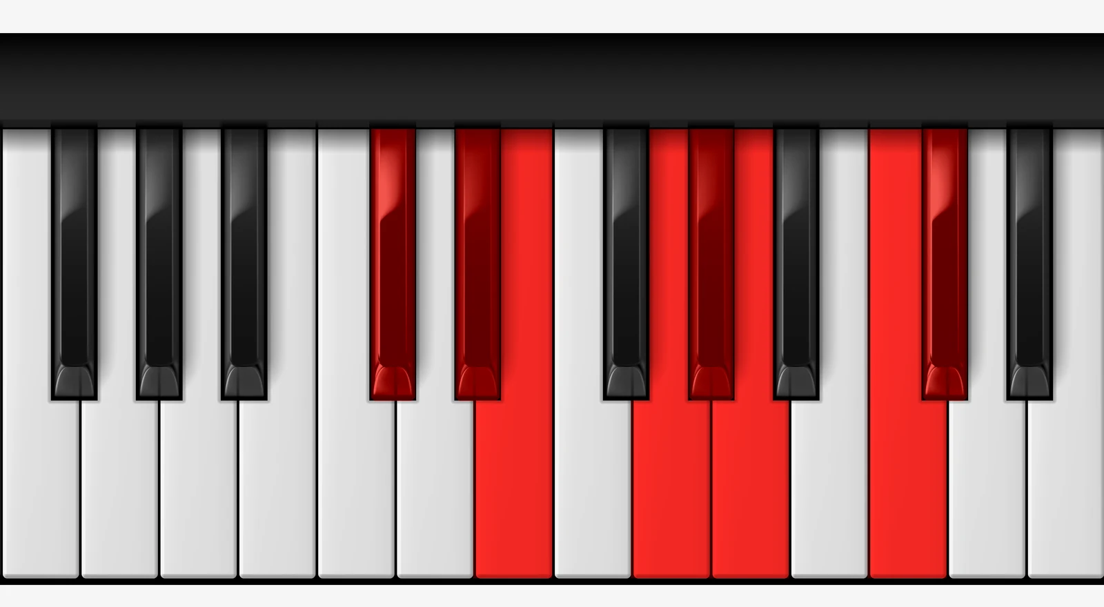 Db Hungarian Minor Scale on piano — Db, Eb, Fb, G, Ab, Bbb, C, Db
