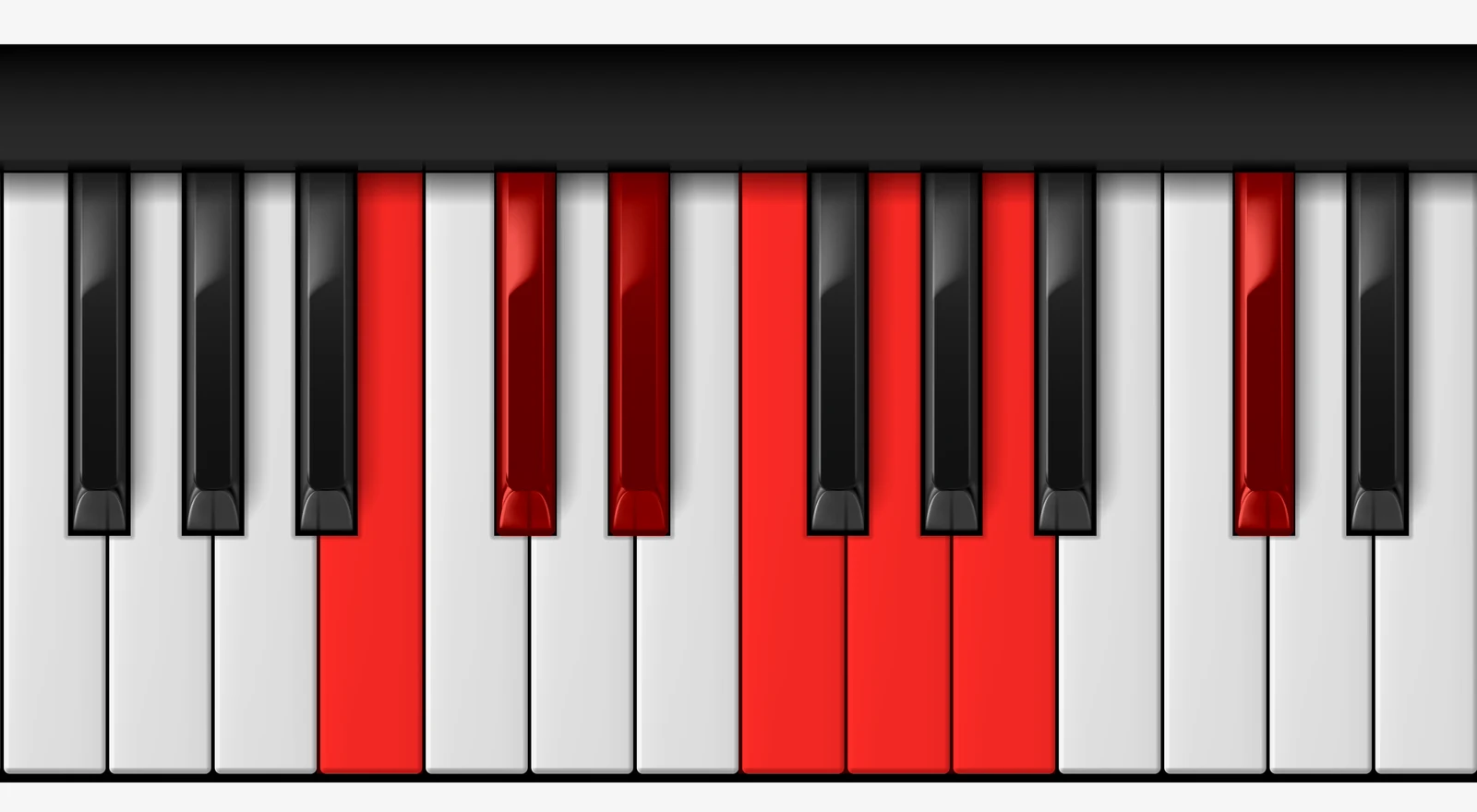 Db Whole Tone Scale on piano — Db, Eb, F, G, A, Cb, Db